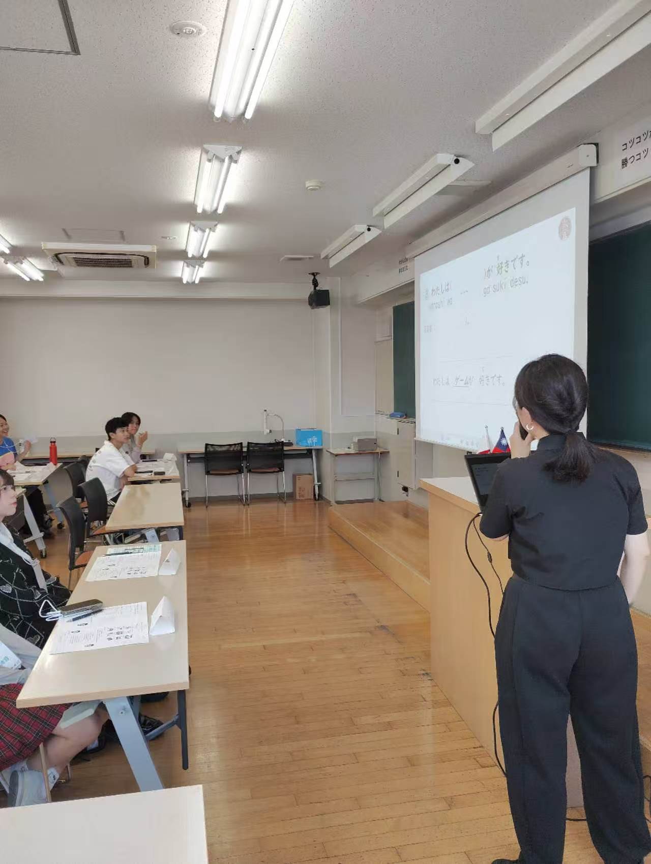 台湾人留学生向け日本語講座の様子